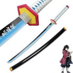 Giyu Tomioka Katana 104cm with Stand | Demon Slayer Water Sword