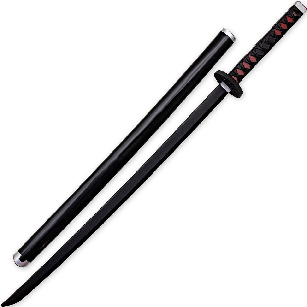 Tanjiro Katana 104cm Black Sword with Stand | Demon Slayer Replica