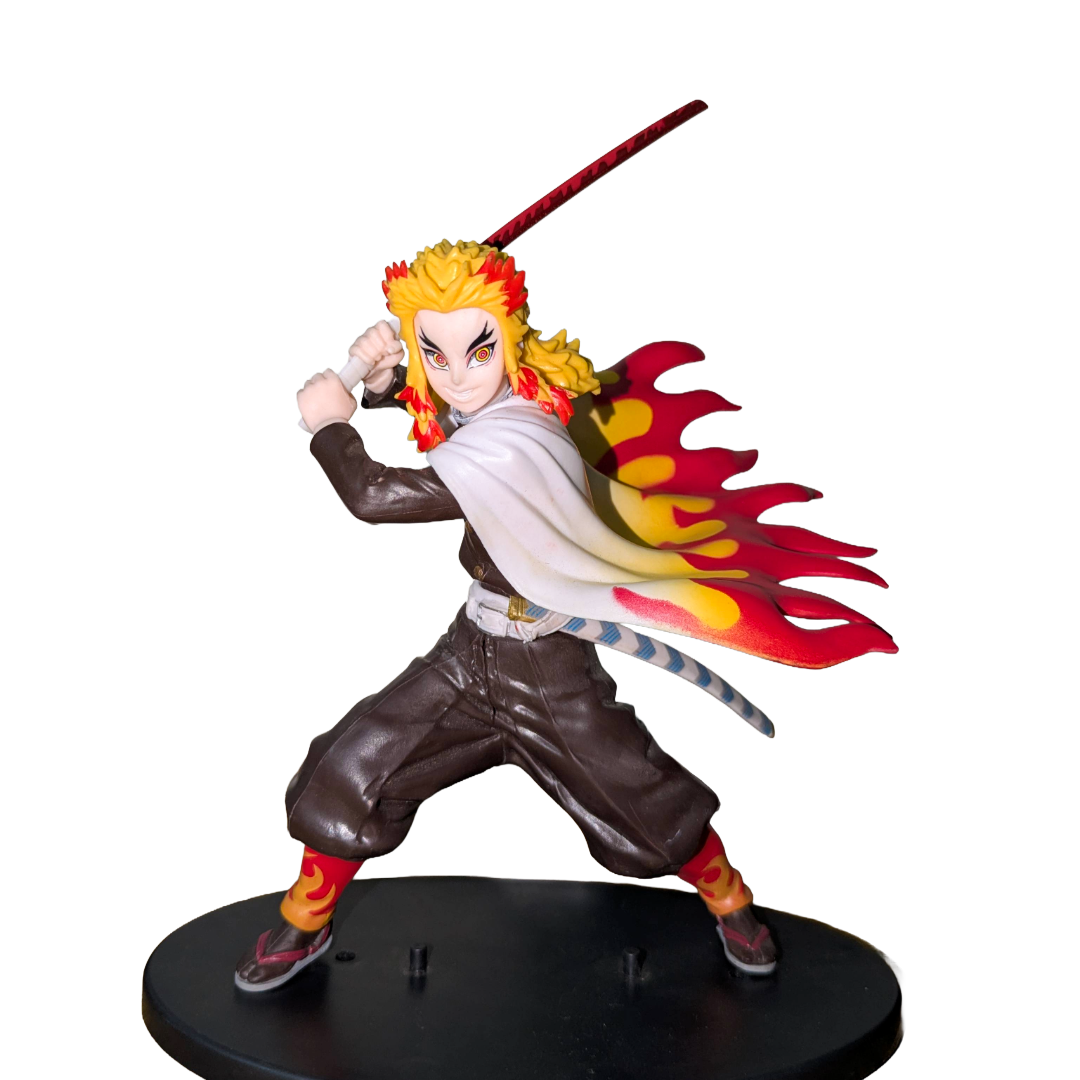 Kyojuro Rengoku Combo Set – Rengoku Action Figure + Wooden Katana