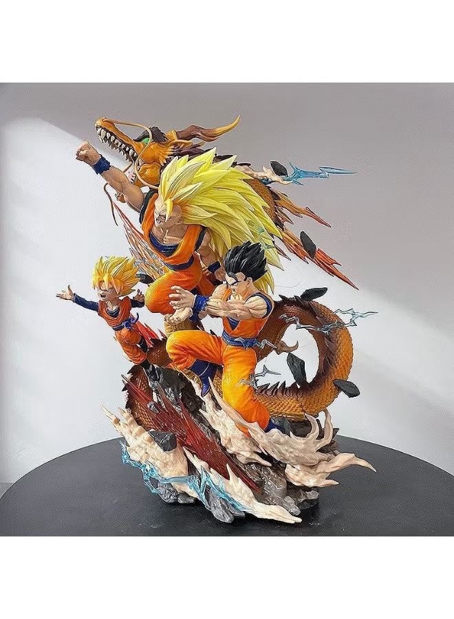 Goku Super Saiyan Action Figure Set – Dragon Ball Z Shenron Edition (27.5cm Premium Statue)