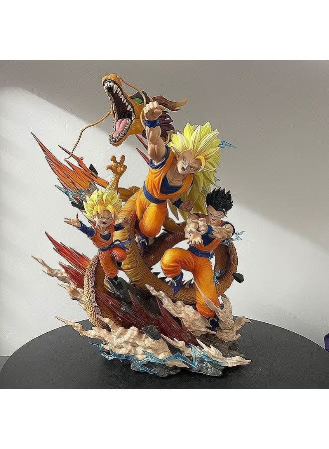 Goku Super Saiyan Action Figure Set – Dragon Ball Z Shenron Edition (27.5cm Premium Statue)