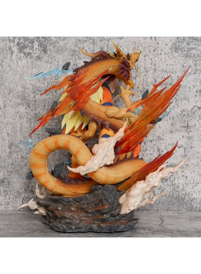 Goku Super Saiyan Action Figure Set – Dragon Ball Z Shenron Edition (27.5cm Premium Statue)