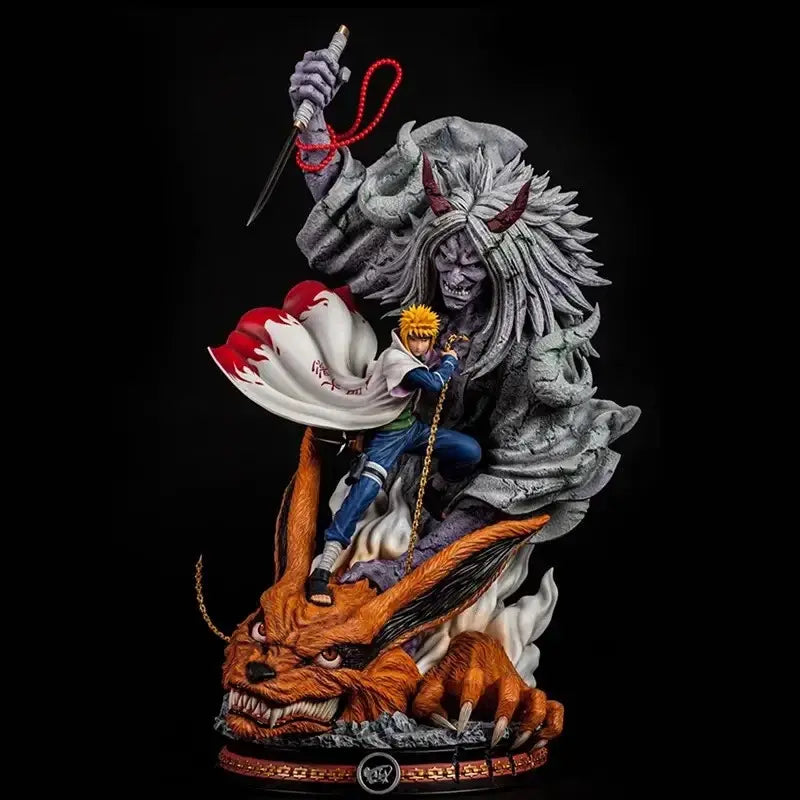 Minato Namikaze vs Kurama Battle Statue – Naruto Premium Anime Collectible (Hokage Edition)