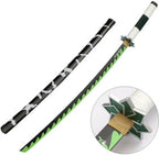 Sanemi Katana 104cm Wooden Replica with Stand | Demon Slayer Sword