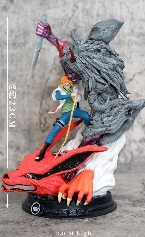 Minato Namikaze vs Kurama Battle Statue – Naruto Premium Anime Collectible (Hokage Edition)